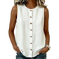 🧨 Bestseller ist zurück – alle, die beim letzten Mal leer ausgingen, jetzt zugreifen! Damen ärmelloses Tanktop mit Knopfleiste