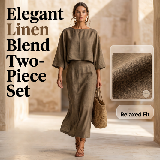 💎 Der Sommerhit 2026 – der Wahnsinn! Elegantes zweiteiliges Damen-Outfit: Set aus langem Rock und Oberteil mit Dreiviertelärmeln