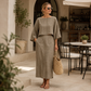 💎 Der Sommerhit 2026 – der Wahnsinn! Elegantes zweiteiliges Damen-Outfit: Set aus langem Rock und Oberteil mit Dreiviertelärmeln