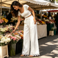 ⭐ 4,9 Sterne – nicht ohne Grund! Damen Weitbein-Leinenhose mit Spitzensaum