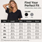📈 Verkaufshit Nr. 1 – direkt 50%! T-Shirt-Kleid mit V-Ausschnitt für Damen in Übergrößen