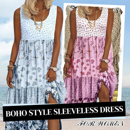 ⭐ 4,9 Sterne – nicht ohne Grund! ⌛Zeitlich begrenztes Angebot – Ärmelloses Damenkleid im Boho-Stil