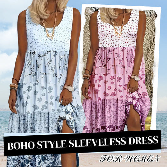 ⭐ 4,9 Sterne – nicht ohne Grund! ⌛Zeitlich begrenztes Angebot – Ärmelloses Damenkleid im Boho-Stil