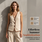 ✨ 50% schnappen! Set bestehend aus einem ärmellosen Oberteil mit V-Ausschnitt und einer Hose mit weitem Bein für Damen