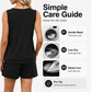 Women's Casual Tank Top and Drawstring Shorts Set