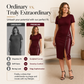 💰 Der 50%-Sturm kommt! ✨Damen elegantes Kunstleder-Patchwork-Kleid💕