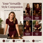 💰 Der 50%-Sturm kommt! ✨Damen elegantes Kunstleder-Patchwork-Kleid💕