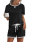 💚✨Lässiges Set für Damen – Lässiges Oberteil + Shorts mit Kordelzug | Weiches Premium-Material, ganztägiger Tragekomfort | 5 Farben🌿