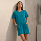 🌊 Der angesagteste Look diesen Sommer – zum halben Preis mitnehmen！Lockeres Sommer-T-Shirt-Kleid für Damen mit Taschen