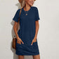 🌊 Der angesagteste Look diesen Sommer – zum halben Preis mitnehmen！Lockeres Sommer-T-Shirt-Kleid für Damen mit Taschen
