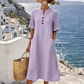 🔔 Letzte 100 Stück – solange der Vorrat reicht!👗Lässiges Sommerkleid mit Knöpfen für Damen