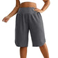 📢📢50% RABATT !!⏰Damen Lässige Weite-Bein Knielange Shorts
