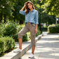 🔔 Letzte 100 Stück – solange der Vorrat reicht! 👖Capri-Cargo-Hose mit hoher Taille für Damen