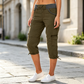 🔔 Letzte 100 Stück – solange der Vorrat reicht! 👖Capri-Cargo-Hose mit hoher Taille für Damen