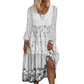 🌟 Der Look, den alle suchen – bei uns 50% günstiger! Lässiges Patchwork-Kleid mit langen Ärmeln für Damen