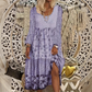 🌟 Der Look, den alle suchen – bei uns 50% günstiger! Lässiges Patchwork-Kleid mit langen Ärmeln für Damen