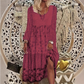 🌟 Der Look, den alle suchen – bei uns 50% günstiger! Lässiges Patchwork-Kleid mit langen Ärmeln für Damen