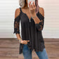 Must-Have🔥 Spitzen-Top mit freien Schultern und Reißverschluss – Ausgefallene Details & atmungsaktiver Stoff für mühelosen Stil ✨