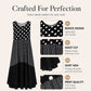 👗 Ärmelloses Patchwork-Kleid – Vielseitiges Polka-Dot- und Karomuster für jeden Anlass 🌸✨