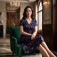 ⭐ 4,9 Sterne – nicht ohne Grund! 👗Damenkleid mit V-Ausschnitt, Blumenmuster und gedrehter Taille