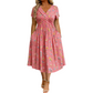 ⭐ 4,9 Sterne – nicht ohne Grund! 👗Damenkleid mit V-Ausschnitt, Blumenmuster und gedrehter Taille