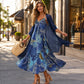 🌺Fließendes, weit geschnittenes Swing-Kleid im indischen Stil