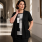 📈 Verkaufshit Nr. 1 – direkt 50%! Damen-Oberteil im Farbblock-Design, Fake-Layer-Look