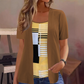 📈 Verkaufshit Nr. 1 – direkt 50%! Damen-Oberteil im Farbblock-Design, Fake-Layer-Look