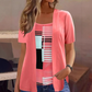 📈 Verkaufshit Nr. 1 – direkt 50%! Damen-Oberteil im Farbblock-Design, Fake-Layer-Look