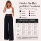 📦 Täglich 500+ Pakete versendet – der Wahnsinn! ✨Damen-Hochweitbund-Hosen mit kontrastierenden Besätzen