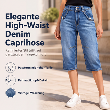 💎 Der Sommerhit 2026 – der Wahnsinn! Hoch taillierte knielange Jeansshorts für Damen