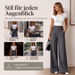 🏆 Verkaufsschlager – jetzt halber Preis! Damen-Hochbund-Hosen mit weitem Bein und seitlichen Knöpfen