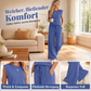⏰Nur noch heute 60% Rabatt!🔥Legeres ärmelloses Set für Damen: Oberteil mit Rundhalsausschnitt und Weite-Bein-Hose