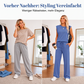 ⏰Nur noch heute 60% Rabatt!🔥Legeres ärmelloses Set für Damen: Oberteil mit Rundhalsausschnitt und Weite-Bein-Hose