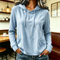 Damen Casual Hoodie mit Kordelzug & Taschen