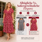 🚨 Eilmeldung: 50% endet heute Nacht!🌺Elegantes Damenkleid mit V-Ausschnitt und Blumendruck
