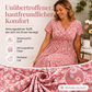🚨 Eilmeldung: 50% endet heute Nacht!🌺Elegantes Damenkleid mit V-Ausschnitt und Blumendruck