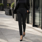 ⭐ 4,9 Sterne – nicht ohne Grund! Hochtaillierte Damen-Cropped-Anzughosen