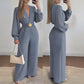 👗 Eleganter Jumpsuit mit V-Ausschnitt, weitem Bein & Gürtel – Figurschmeichelnd, vielseitig & stilvoll | Perfekt für Büro, Events & besondere Anlässe – Jetzt -50%