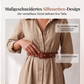 Maxikleid mit langen Ärmeln und Gürtel für Damen, klassischer Kragen, langes Kleid für Urlaub und Resort