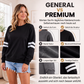 Oversize Gestreifter Damen-Pullover mit Rundhalsausschnitt