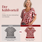 🙌 70% Wiederkaufquote – Qualität überzeugt! Damen V-Ausschnitt T-Shirt mit Ice-Cooling Effekt und Print