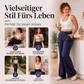 Top-bewertet ⭐Hochbundhosen für Damen im Schlaghosen-Stil