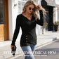 🍁👚Herbstkollektion – 50 % Rabatt🛍️Damen V-Ausschnitt Strick-Top mit asymmetrischem Saum