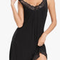 🌙👗50 % Rabatt！💤Elegantes Nachthemd mit V-Ausschnitt und Spitze