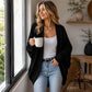 Locker sitzende Damen-Strickjacke im Fledermausärmel-Design