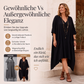 🏅 2000 Stück in 3 Tagen verkauft – schnell sein! Lockeres asymmetrisches V-Ausschnitt-Kleid für Damen