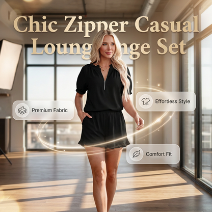 🔥 Neu eingetroffen + 50% + Nur heute ！Zweiteiliges Freizeit-Lounge-Set für Damen mit Rüschen