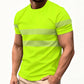 🚨 Eilmeldung: 50% endet heute Nacht! Gestreiftes T-Shirt für Herren im Color-Block-Look