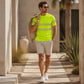 🚨 Eilmeldung: 50% endet heute Nacht! Gestreiftes T-Shirt für Herren im Color-Block-Look